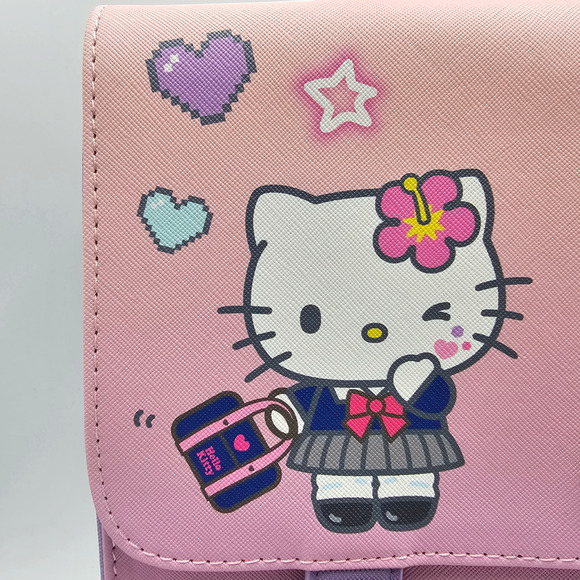 Hello Kitty And Friends My Melody Kuromi Kogyaru Pink Purple Mini Backpack Bag - Picture 4 of 6